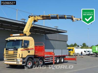 Scania 124G 470 8X4 Palfinger PK45000 C4 Crane Kran Fly-Jib Manual Steering Axle Euro 3 in vendita da BAS World B.V.