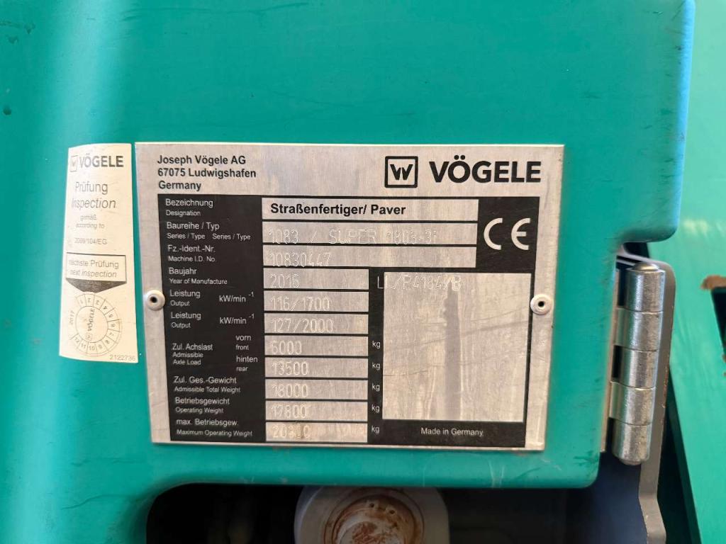 Vogele Super 1803-3I Foto 8