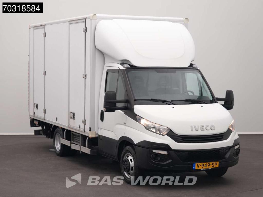 Iveco Daily 35C14 1000KG Laadklep 233cm Hoog Zijdeur Dubbellucht Bakwagen Airco Camera Lat om Lat D'Holla Foto 5