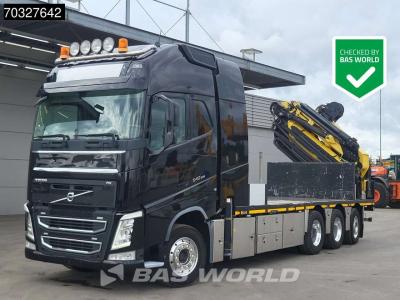 Volvo FH 540 FH 8X4 HMF8520K-RC + JIB K6 Crane Kran Winch Full Air Lift+steering axle VEB+ Euro 6 in vendita da BAS World B.V.