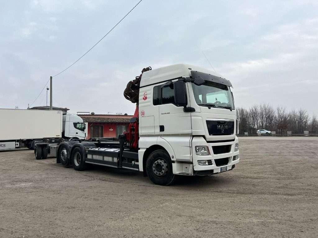 Man TGX 26.480 SCARRABILE CON GRU Foto 9