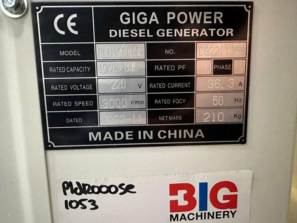 Giga Power PLD12000SE 10 kVA silent generator Foto 13