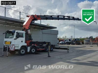 Man TGS 41.480 TGS 8X4 Palfinger PK150002 Crane Kran Winch 11 extensions 5th wheel in vendita da BAS World B.V.