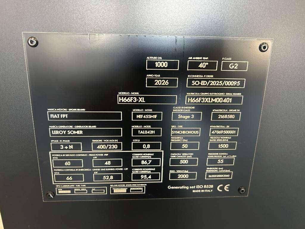 Iveco NEF45SM1A - 66 kVA Genset SuperSilent - DPX-21028 Foto 5