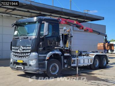 Mercedes-Benz Arocs 2840 Arocs 6X4 HMF 1444-Z2 Crane VDL S-21-5500 containersystem Big-Axle Euro 6 in vendita da BAS World B.V.