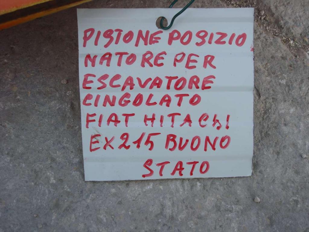 Pistone posizionatore per Fiat Hitachi EX 215 Foto 5