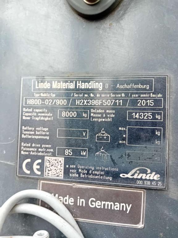 Linde H80D-02/900 Foto 6