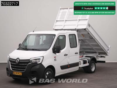 Renault Master 130PK Kipper Dubbel Cabine 3500kg trekhaak Airco Cruise Dubbellucht Tipper Benne Kieper Airc in vendita da BAS World B.V.