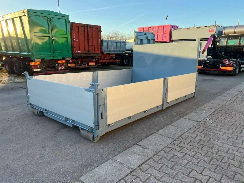 CONTAINER SCARRABILE NUOVO A PIANALE CON SPONDE Foto 3