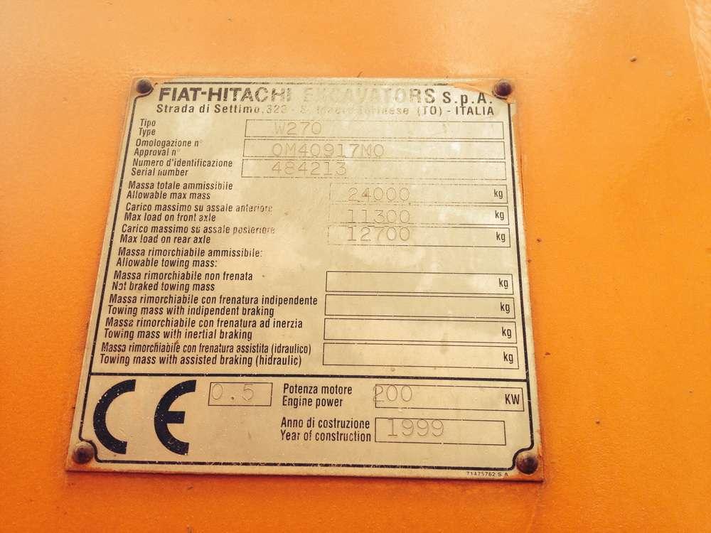 Fiat Hitachi W270 Foto 10