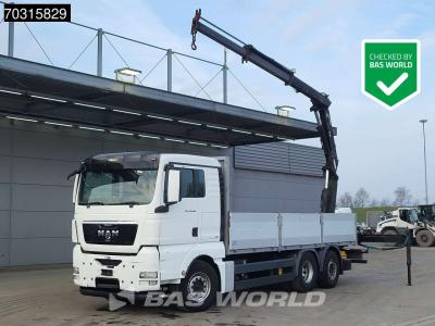 Man TGX 26.440 6X2 Terex Atlas 125.2-A2 Kran Crane Lift+steering axle Euro 5 in vendita da BAS World B.V.