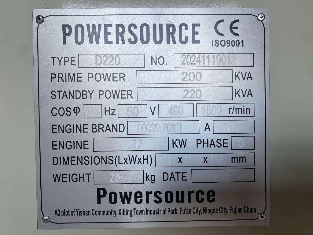 Hyundai P086TI - 220 kVA Generator - DPX-19852 Foto 6