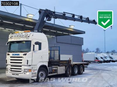 Scania R560 R 8X4 HIAB 377 E8XS Crane Kran Lift+Steering axle Automatic Euro 4 in vendita da BAS World B.V.