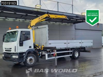 Iveco Eurocargo 160E280 4X2 Hyva V911 3S Crane Kran 750cm box Manual Euro 5 in vendita da BAS World B.V.