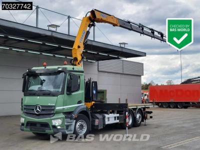 Mercedes-Benz Antos 2540 6X2 EFFER 265/6S Crane Kran Remote Lift+Steering Axle Euro 6 in vendita da BAS World B.V.
