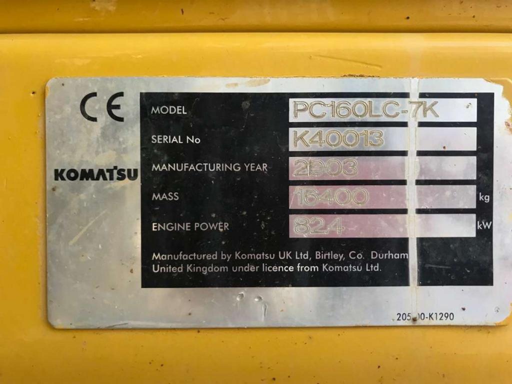 Komatsu PC160LC-7K Foto 13