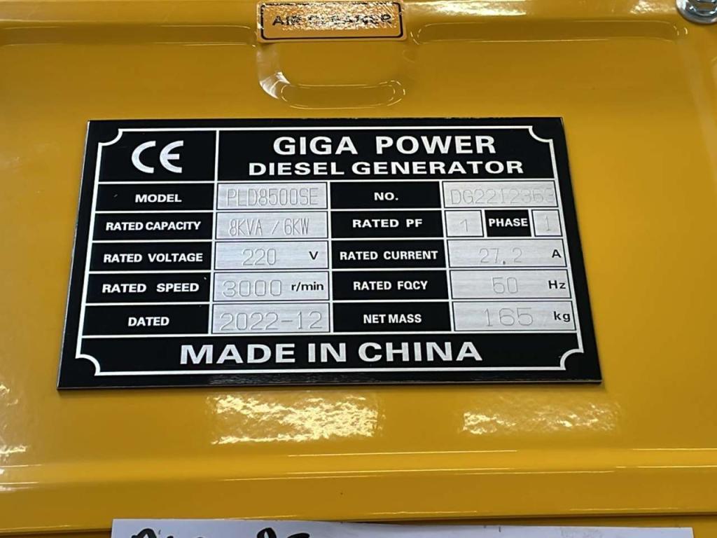 Giga Power PLD8500SE 8 kVA silent generator Foto 9