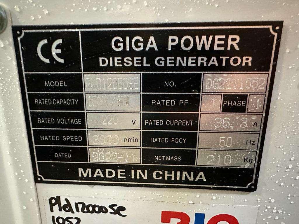 Giga Power PLD12000SE 10 kVA silent generator Foto 14