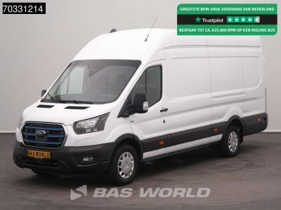 Ford e-Transit 184pk Elektrisch 68kWh 317km WLTP L4H3 Hoog Dak Navi Airco Cruise Parkeersensoren v+a SYN in vendita da BAS World B.V.
