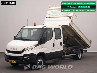 Iveco Daily 35C17 3.0L Kipper Dubbel Cabine Dubbellucht 3,5t Trekhaak Cruise Euro6 Tipper Benne Kieper Tr in vendita da BAS World B.V.