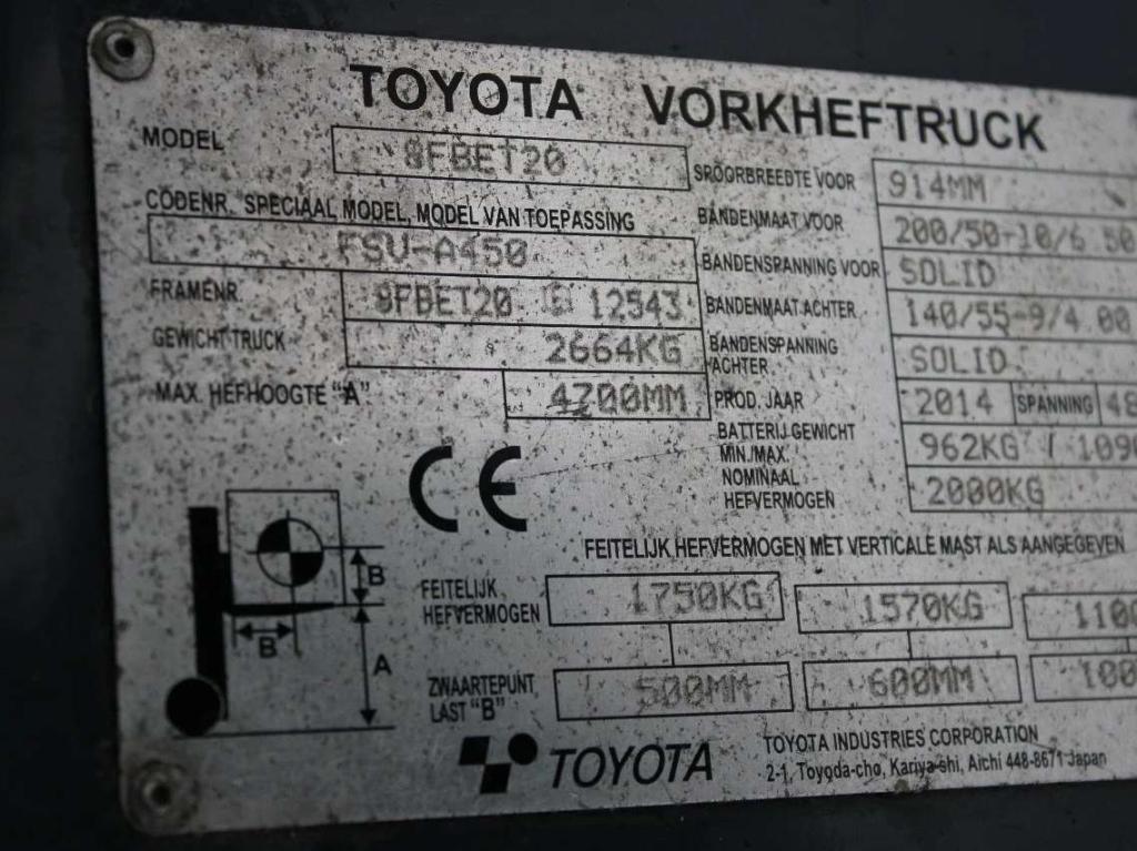 Toyota 8FBE20 Foto 16