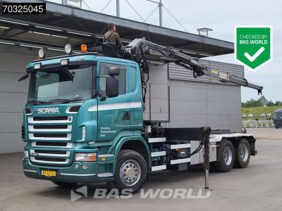 Scania R480 6X2 NL-Truck Penz Crane 1620CHL  + cable lift Manual Lift-Axle Euro 4 in vendita da BAS World B.V.