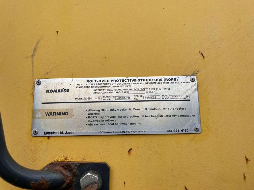 Komatsu WA380-5H Foto 26