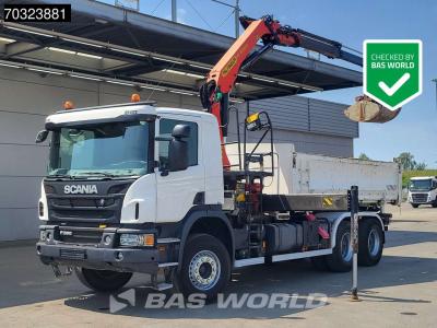 Scania P360 6X4 Palfinger  PK16001K Crane + 10m3 2-way tipper Big-Axle Euro 6 in vendita da BAS World B.V.