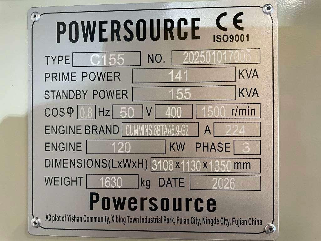 Cummins 6BTAA5.9-G2 - 155 kVA Generator - DPX-19837 Foto 5