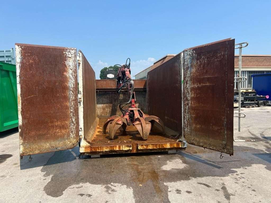 CONTAINER SCARRABILE USATO A CIELO APERTO CON GRU Foto 2