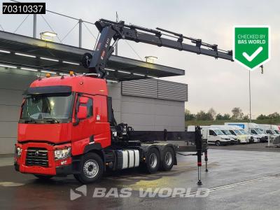 Renault T 520 6X4 Hiab 477E-7 HIDUO Crane Kran Big-Axle Euro 6 in vendita da BAS World B.V.