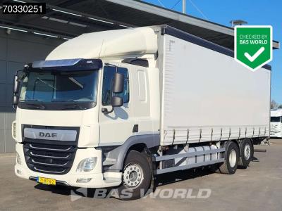 Daf CF 410 CF 6X2 NL-Truck Curtainsider APK Lift+steering axle MX Engine brake Euro 6 in vendita da BAS World B.V.
