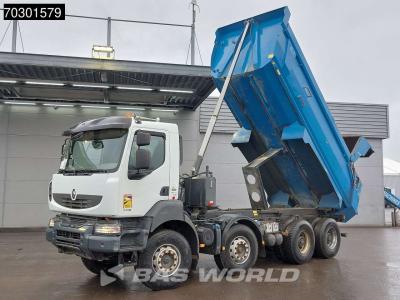Renault Kerax 520 8X4 17m3 CIF tipper Steel Suspension Big-Axle Optibrake+ Automatic Euro 5 in vendita da BAS World B.V.