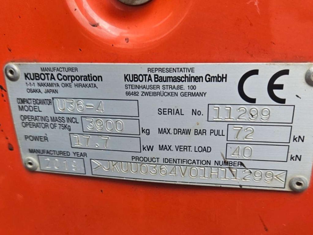 Kubota U36-4 Foto 7