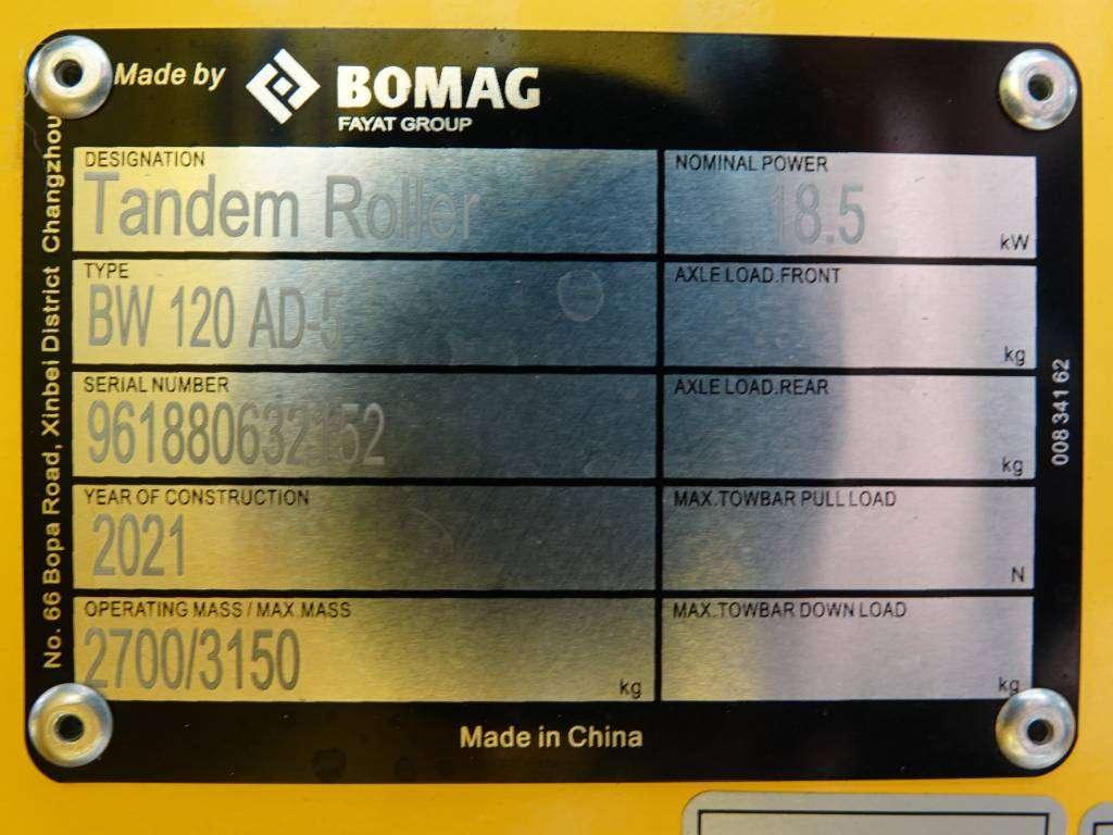 Bomag BW120AD-5 - 200 Hours! Kubota Engine Foto 18