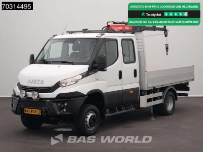Iveco Daily 70C18 3.0L Automaat Kraanwagen Fassi Micro M20.A13 3,5t Trekhaak Dubbellucht Navi Airco Cruis in vendita da BAS World B.V.