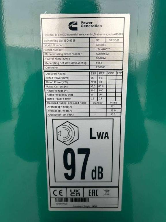 Cummins C66D5EQ - 66 kVA Generator - DPX-18507-Q Foto 7