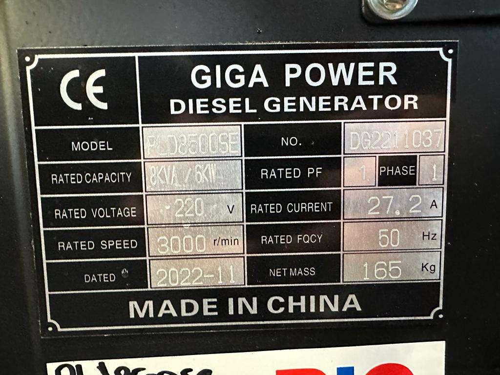 Giga Power PLD8500SE 8KVA silent set Foto 11