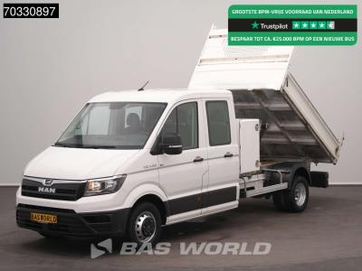 Man TGE 5.120 Dubbel Cabine Kipper met Kist Dubbellucht 3,5t Trekhaak Airco Cruise Navi Camera Euro6 Ti in vendita da BAS World B.V.