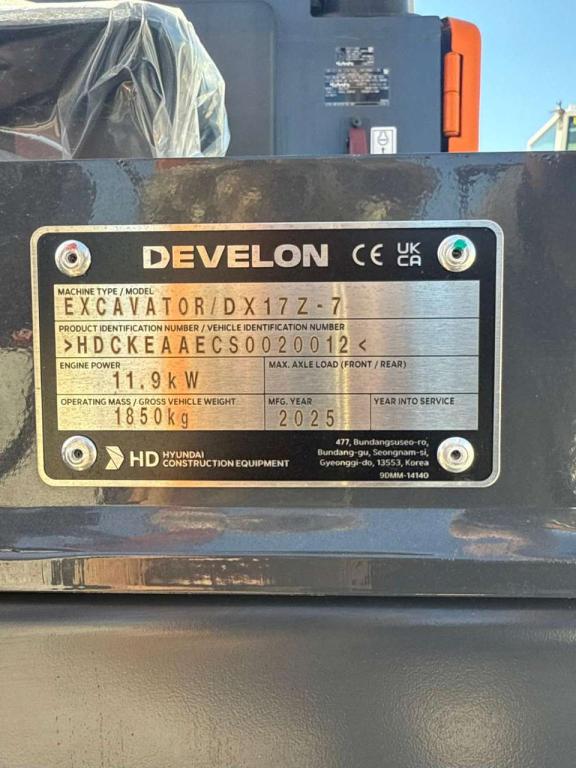 Develon DX17z-7 NUOVO Foto 11