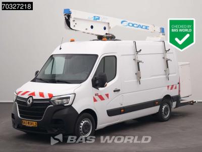 Renault Master 145PK Hoogwerker 12m Werkhoogte L2H2 Trekhaak LED Airco Cruise Camera Werkplaatsinrichting E in vendita da BAS World B.V.