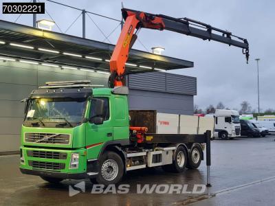Volvo FM 340 FM 6X2 Palfinger PK23002  Crane 10m3 3-way tipper Lift+steering axle Euro 5 in vendita da BAS World B.V.