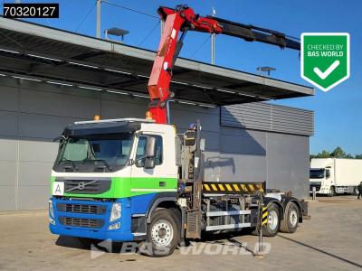Volvo FM 370 6X2 HMF 2200-K3 Kran Crane VDL S21-6200 Hooklift Lift+steering axle  Euro 5 in vendita da BAS World B.V.