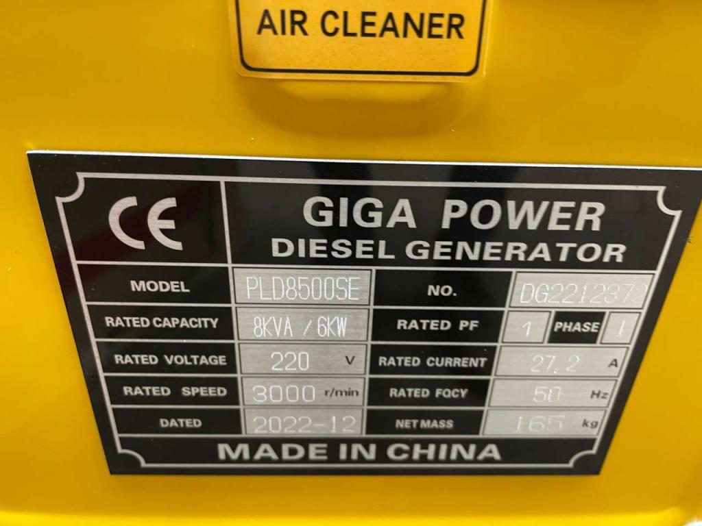 Giga Power PLD8500SE 8 kVA silent generator Foto 10