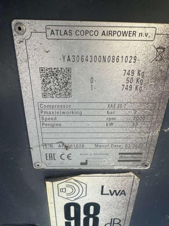 Atlas Copco XAS88-7 Foto 3