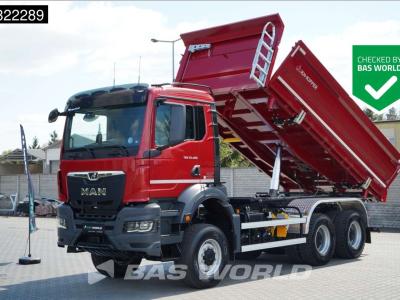 Man TGS 33.480 6X6 NEW! 6x6 13m3 2-way tipper Steel suspension Big-Axle Euro 6 in vendita da BAS World B.V.