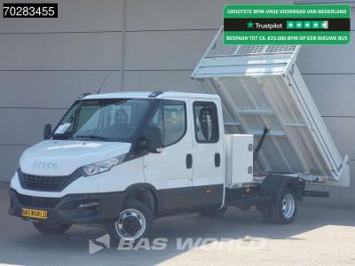 Iveco Daily 35C16 3.0L Kipper met Kist Dubbel Cabine Dubbellucht 3,5t Trekhaak Navi Airco Cruise Camera E in vendita da BAS World B.V.