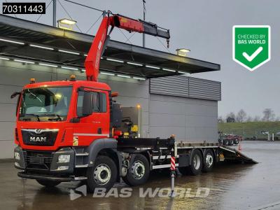 Man TGS 35.360 8X2 Fassi F235A.0.22 Kran Crane Machine transporter Hydraulic ramp Lift-Asche Euro 6 in vendita da BAS World B.V.