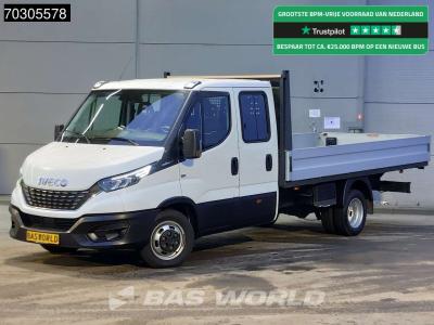 Iveco Daily 35C18 3.0L Automaat Dubbel Cabine Open Laadbak Dubbellucht LED Airco Cruise Euro6 Pritsche Pi in vendita da BAS World B.V.