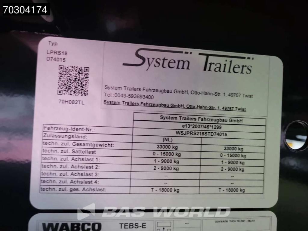 System Trailers LPRS18 NEW Tailgate, Steering Axle, Hardwood, City Foto 29